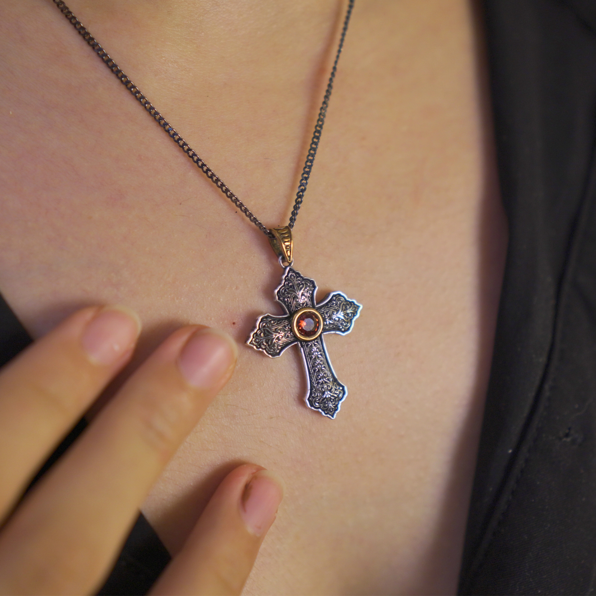 Silver Cross Necklace