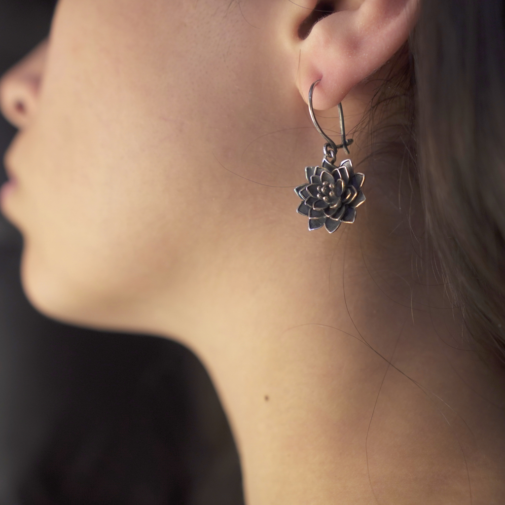 Lotus Flower Earrings