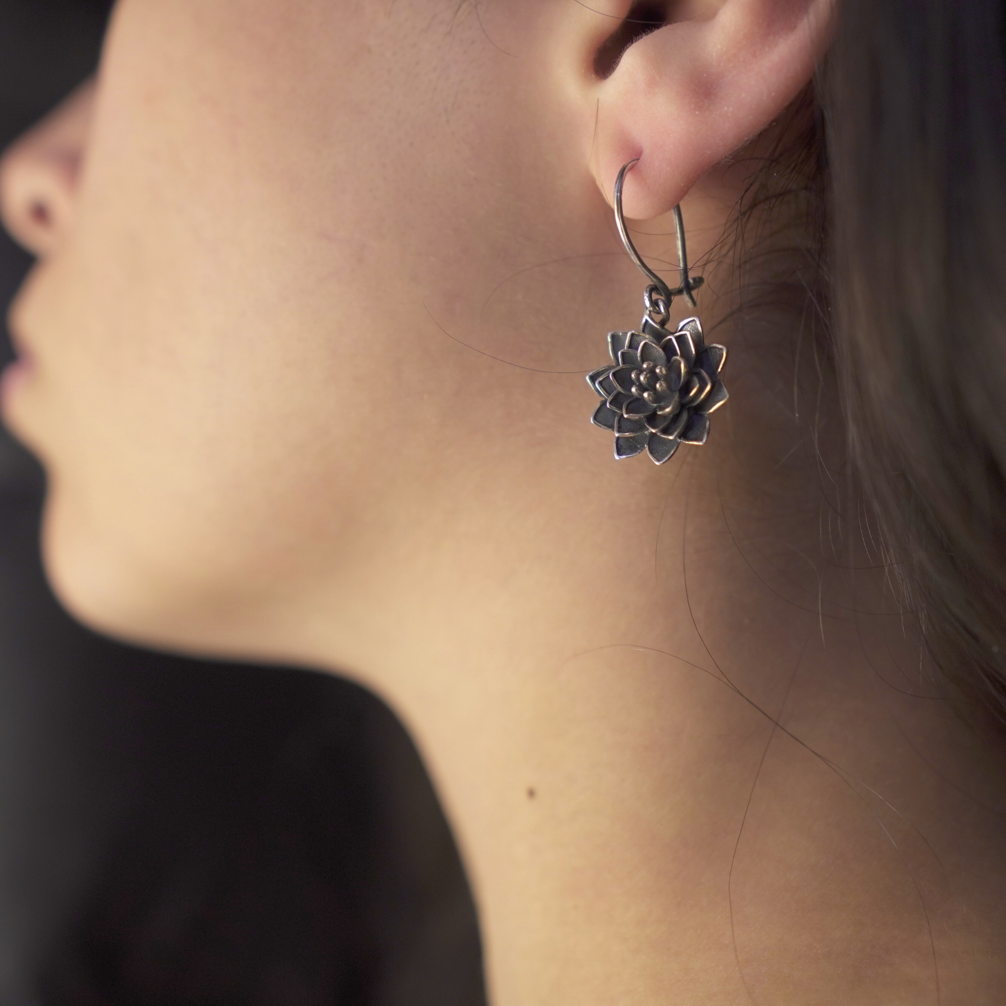 Lotus Flower Earrings