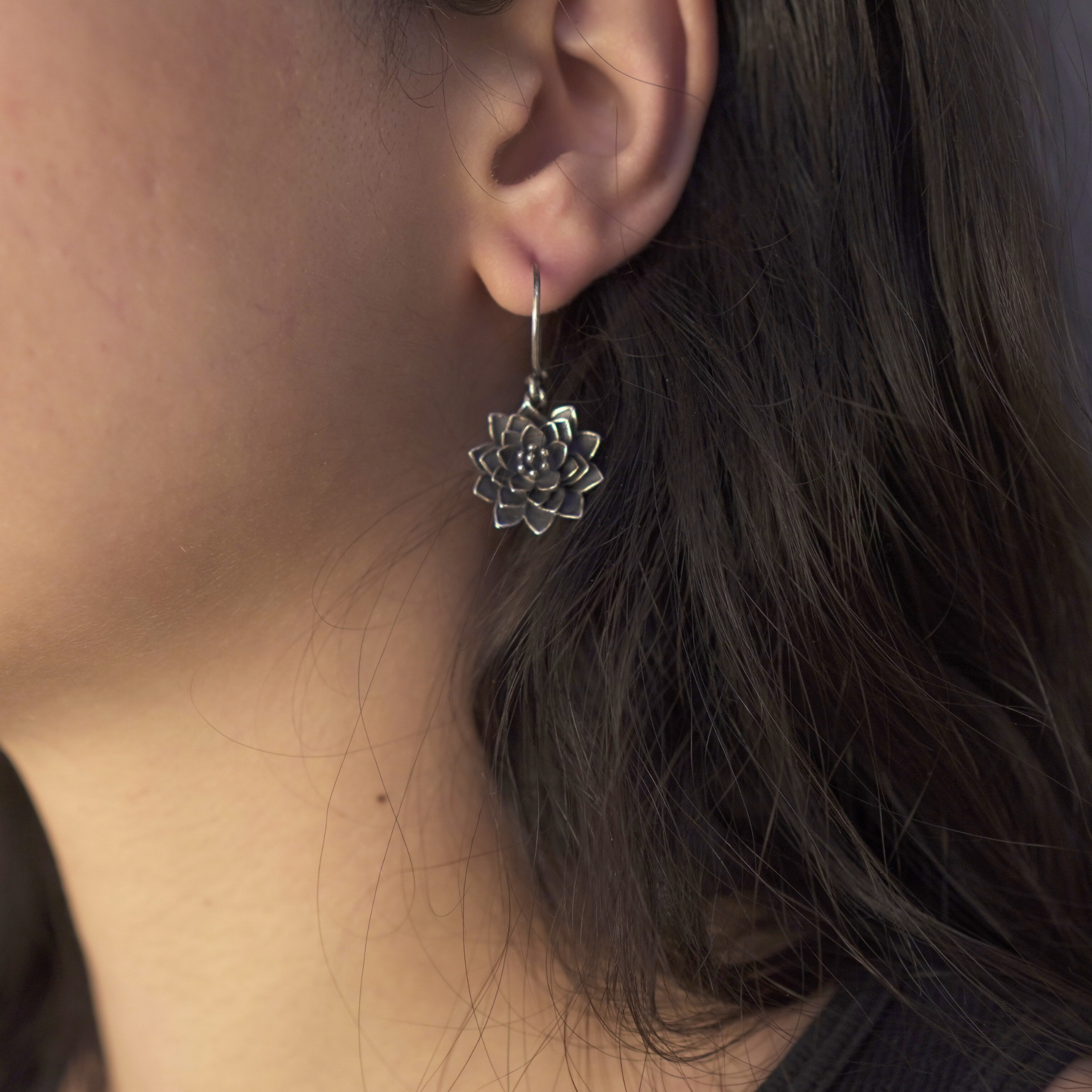 Lotus Flower Earrings
