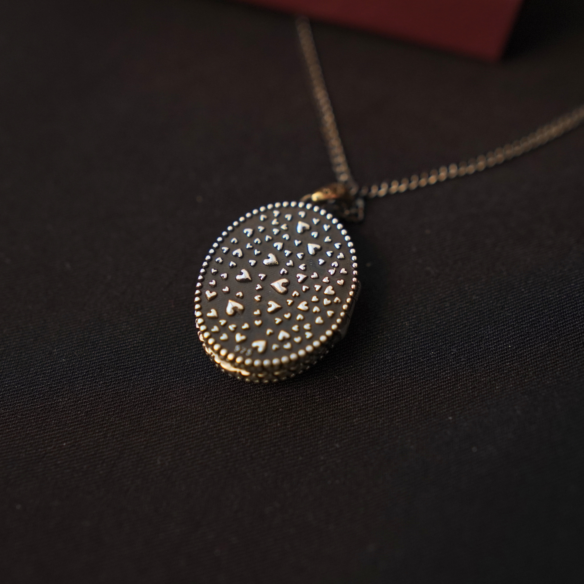 3 Heart Locket Necklace