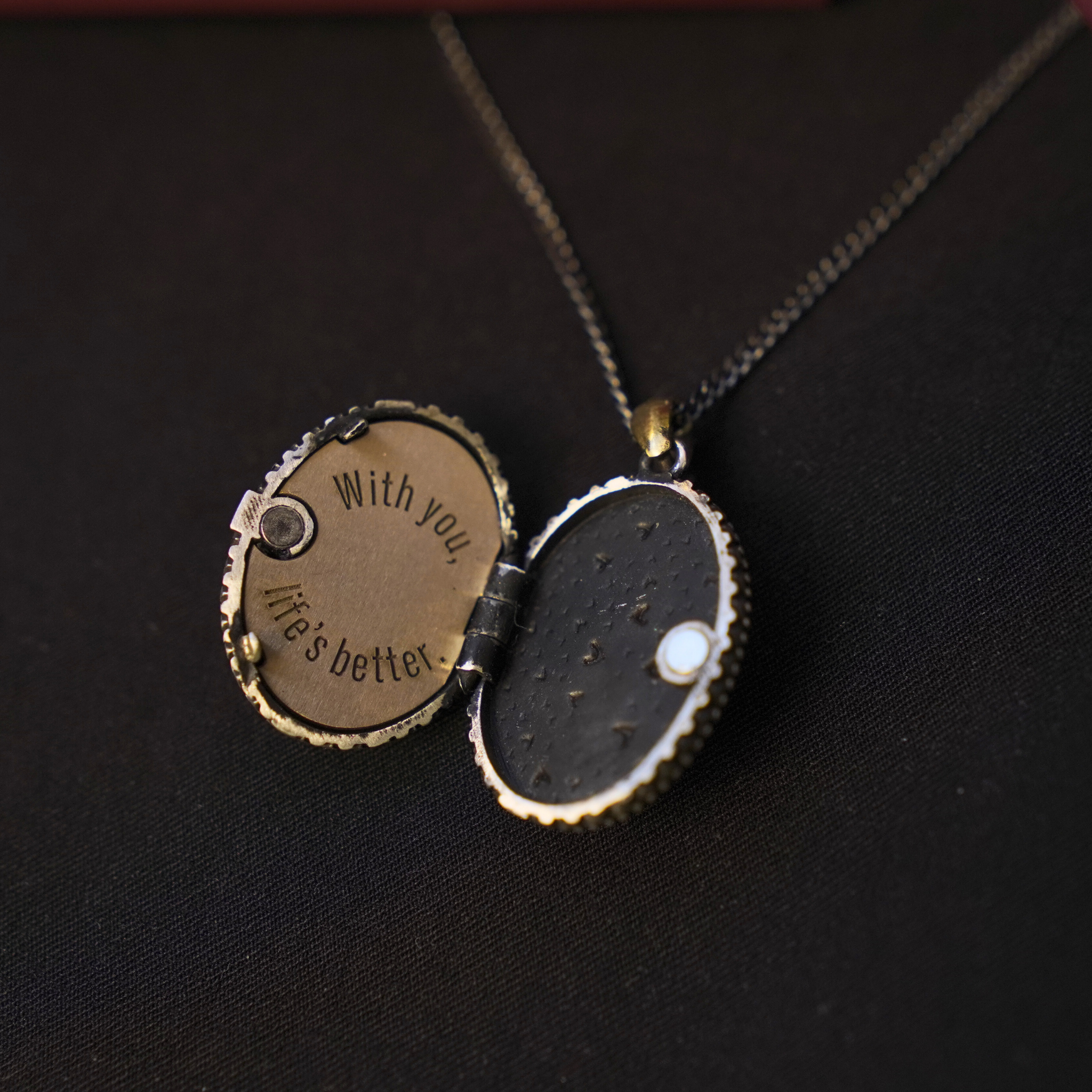 3 Heart Locket Necklace