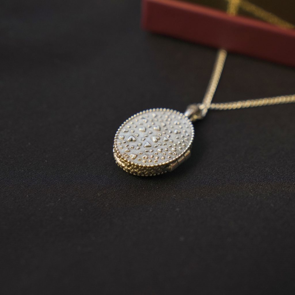 3 Heart Locket Necklace