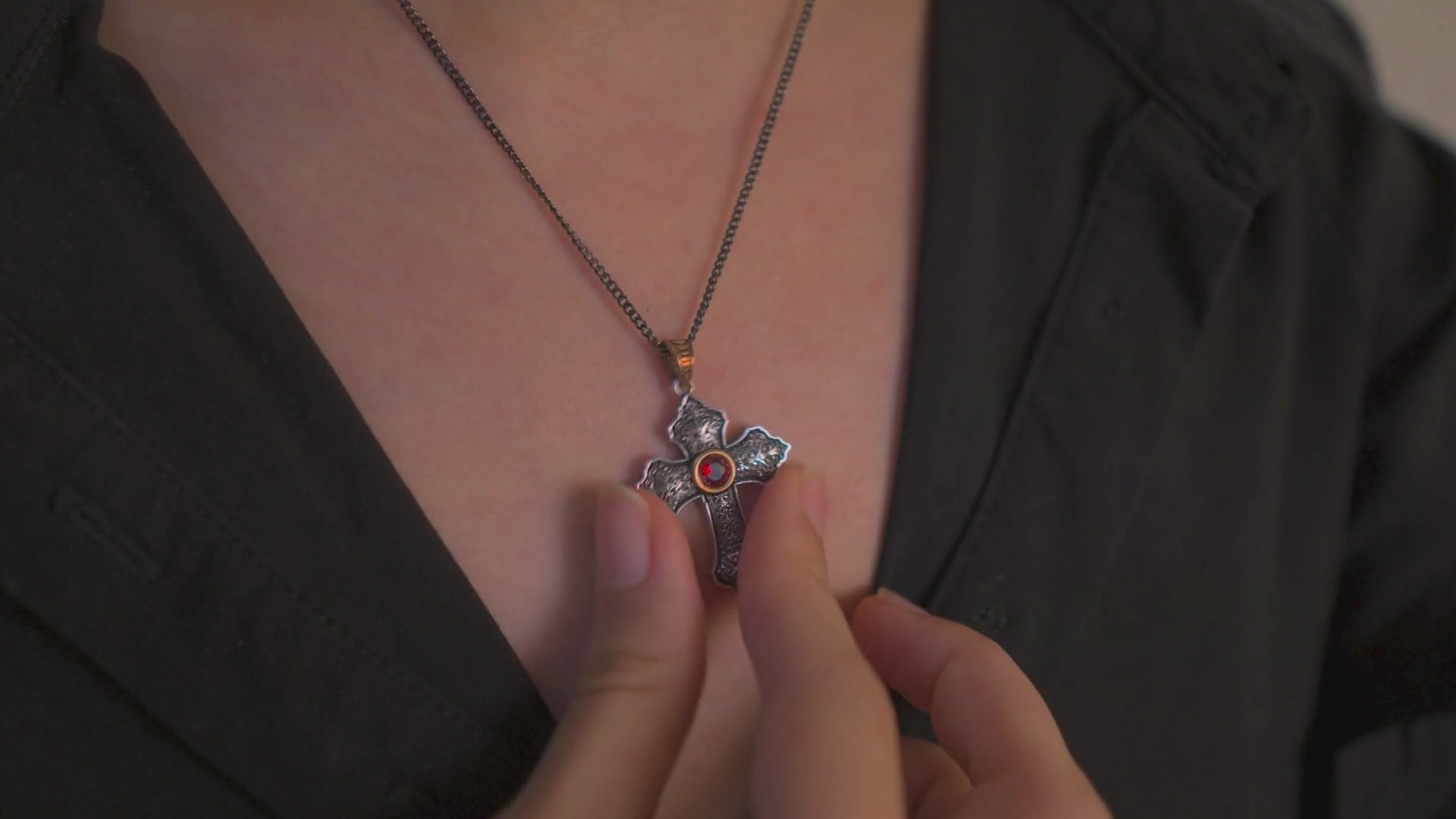Silver Cross Necklace
